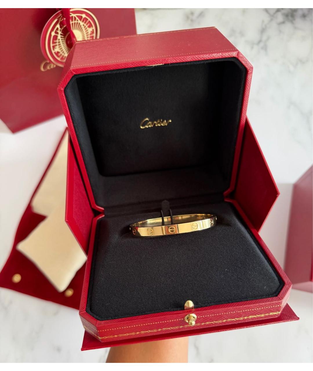 CARTIER Золотой браслет из желтого золота, фото 2