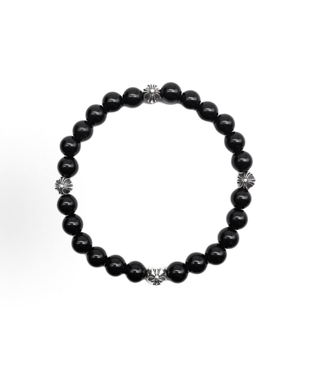 CHROME HEARTS Черный серебряный браслет, фото 1