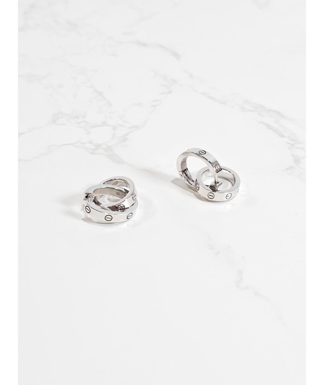CARTIER Серебряные серьги из белого золота, фото 7