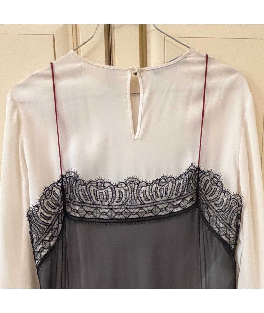 ALBERTA FERRETTI Белое ацетатное повседневное платье, фото 3