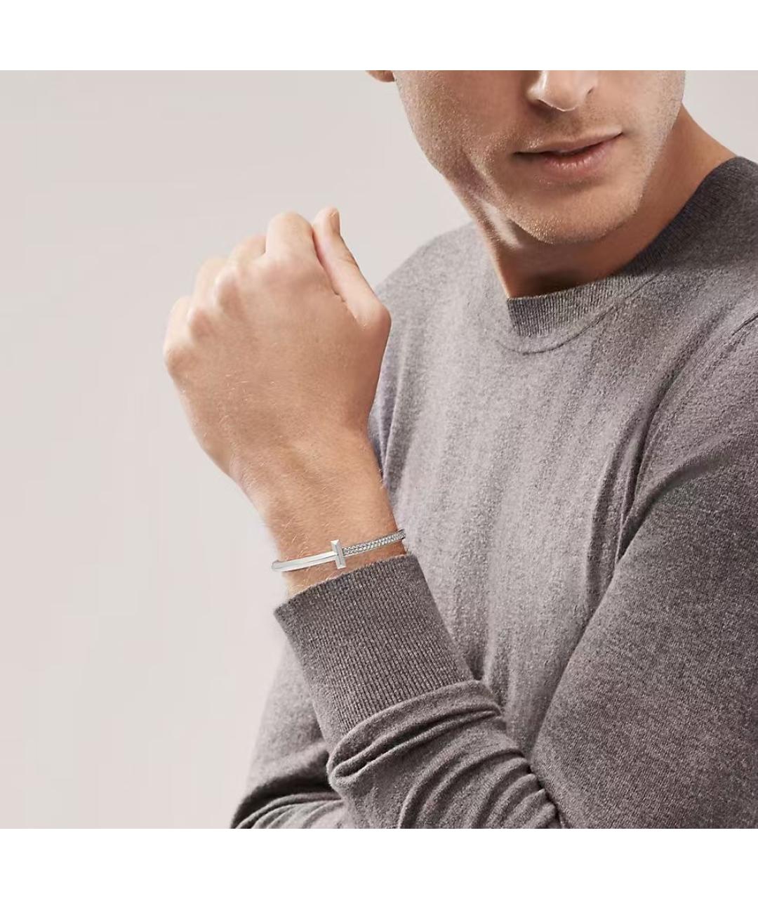 TIFFANY&CO Серебряный браслет из белого золота, фото 4