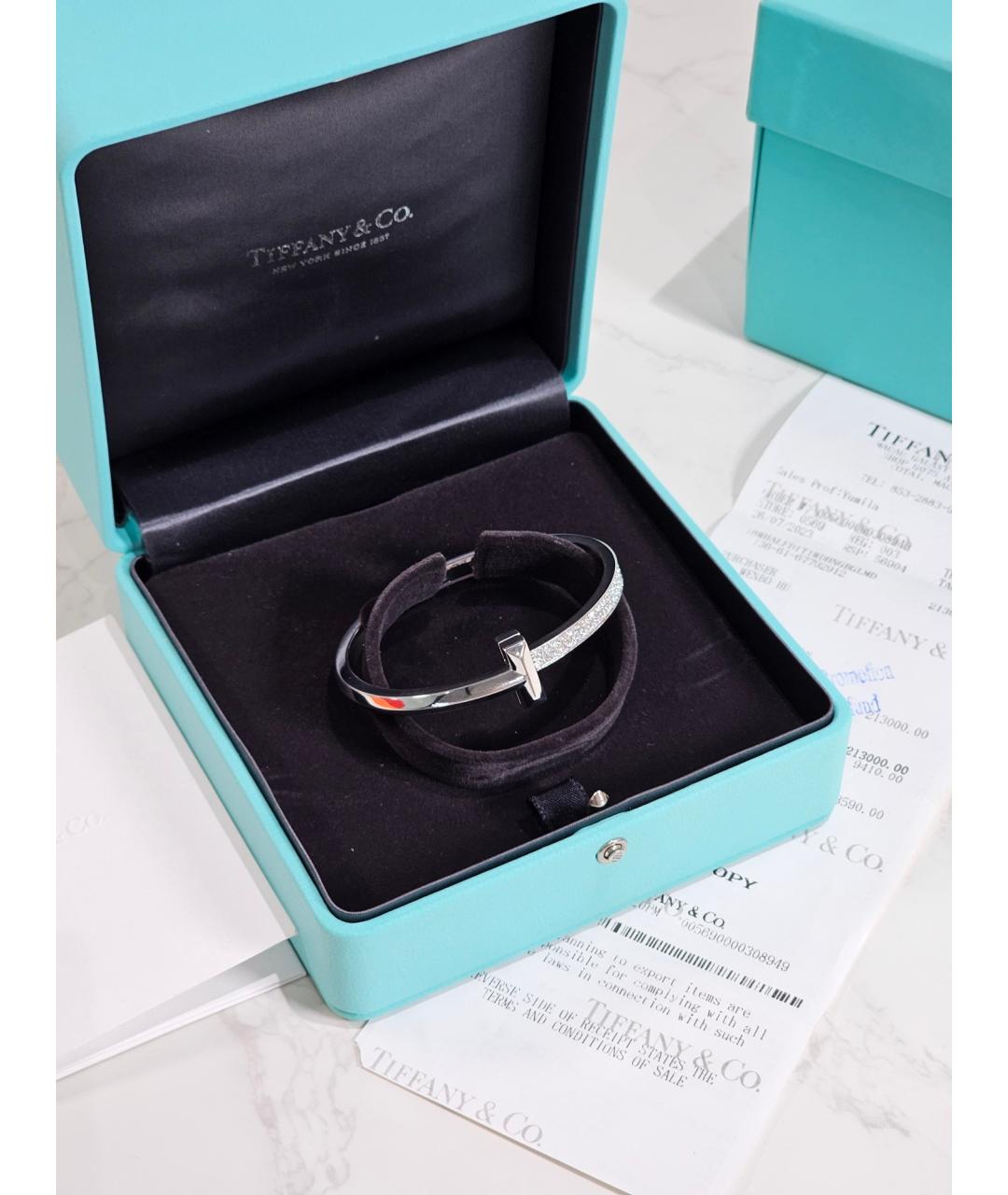 TIFFANY&CO Серебряный браслет из белого золота, фото 5