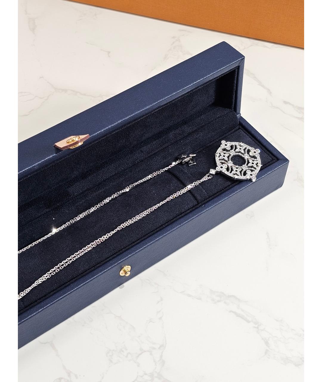 LOUIS VUITTON Серебряное колье из белого золота, фото 4