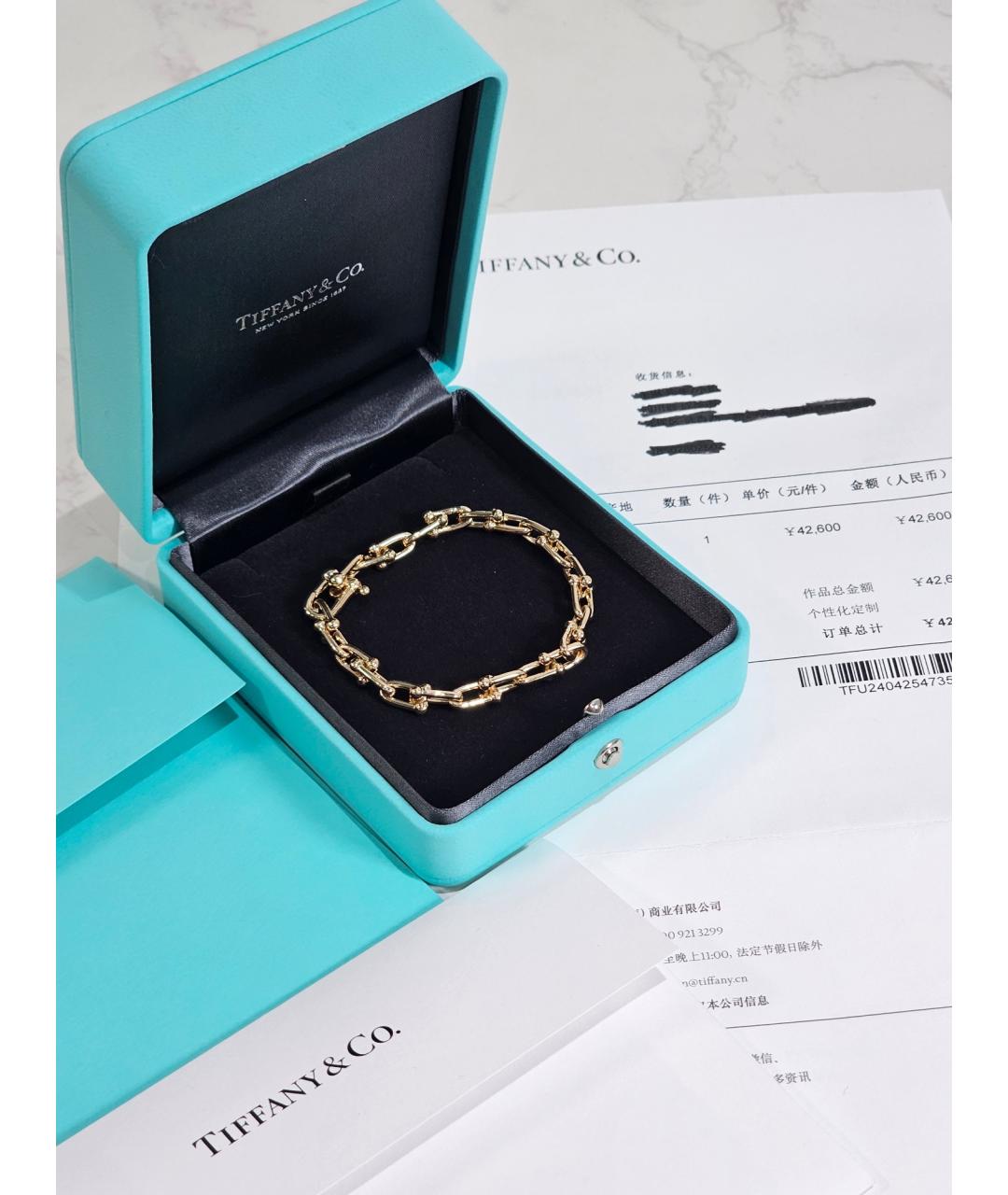 TIFFANY&CO Золотой браслет из желтого золота, фото 2