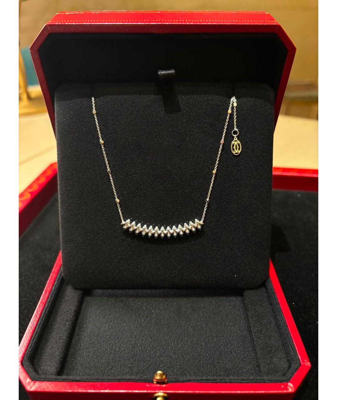CARTIER Серебряное колье из белого золота, фото 3