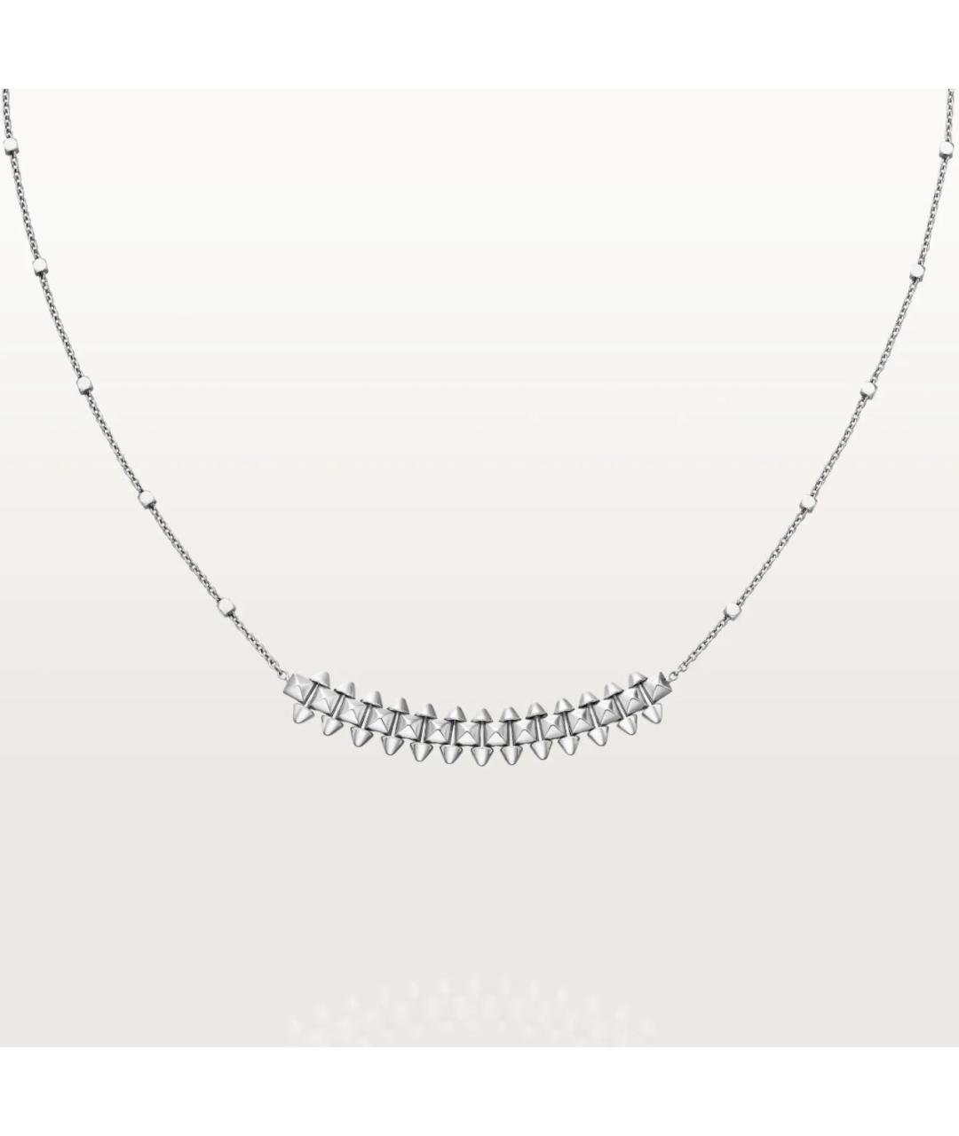 CARTIER Серебряное колье из белого золота, фото 4