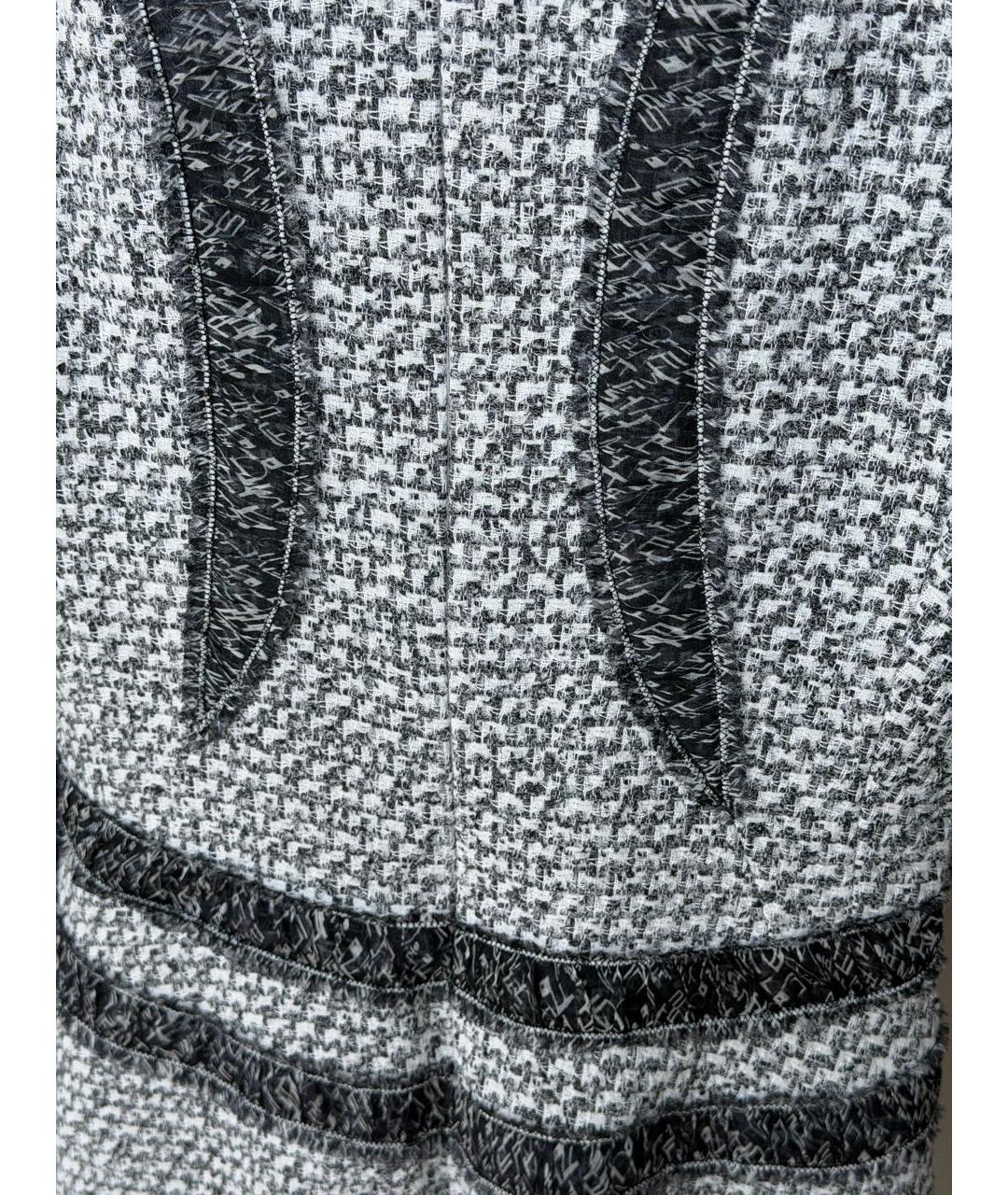 CHANEL Белое шелковое повседневное платье, фото 3