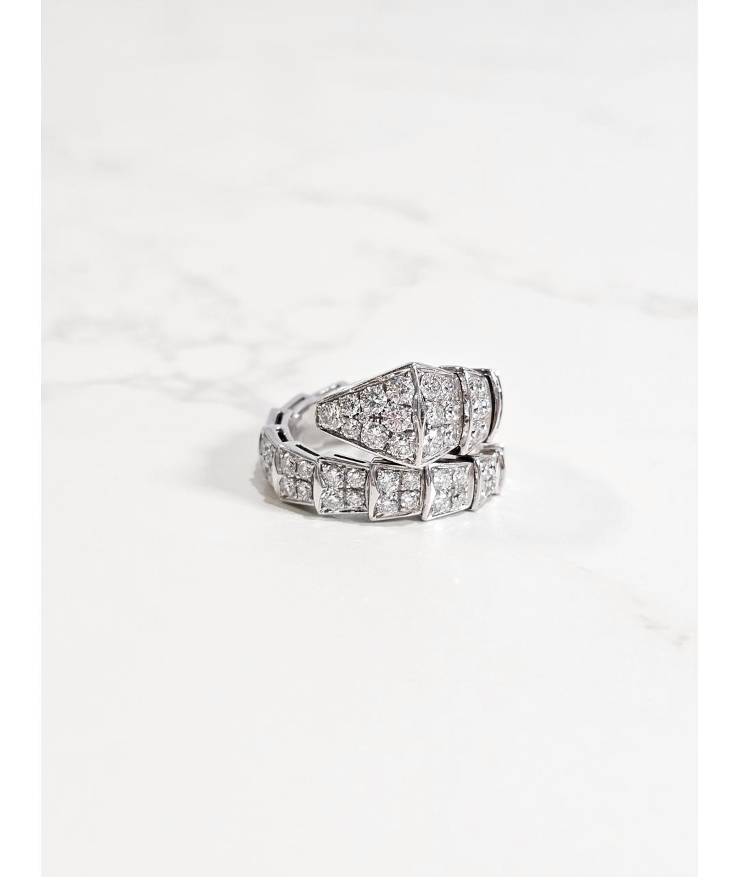 BVLGARI Серебряное кольцо из белого золота, фото 4