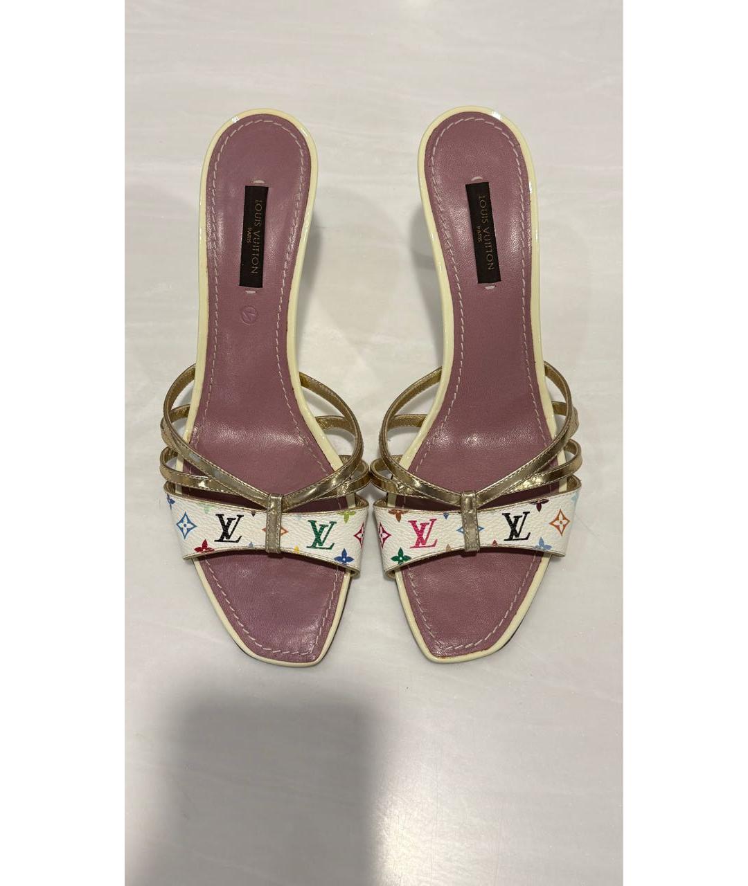 LOUIS VUITTON Мульти кожаные мюли, фото 2