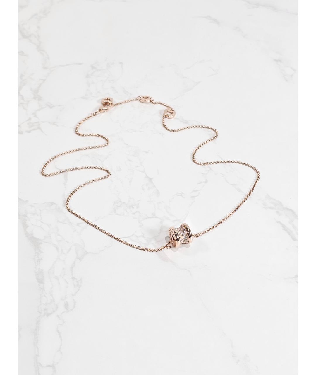 BVLGARI Золотая подвеска из розового золота, фото 4