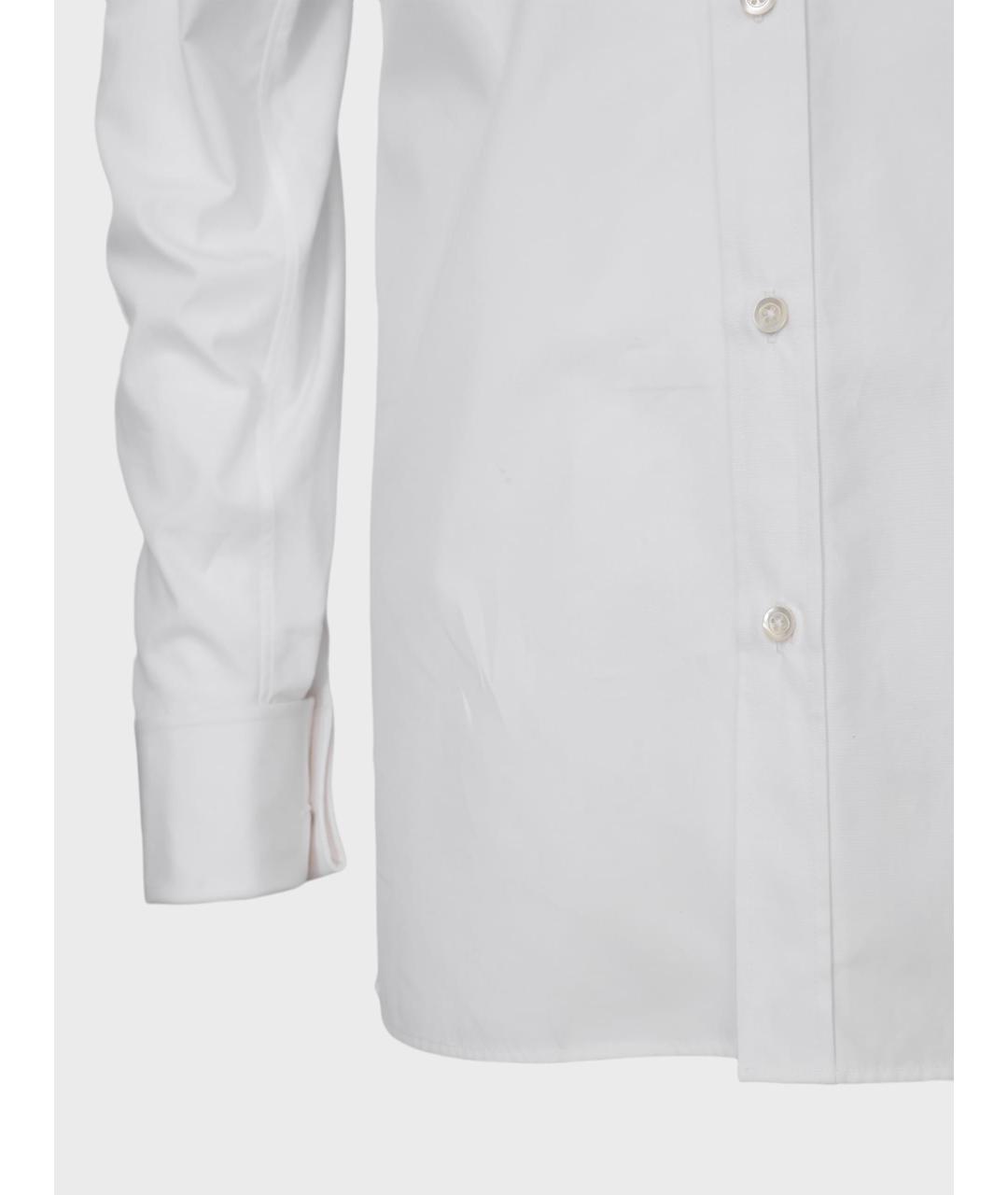 MAISON MARGIELA Белая хлопковая классическая рубашка, фото 3