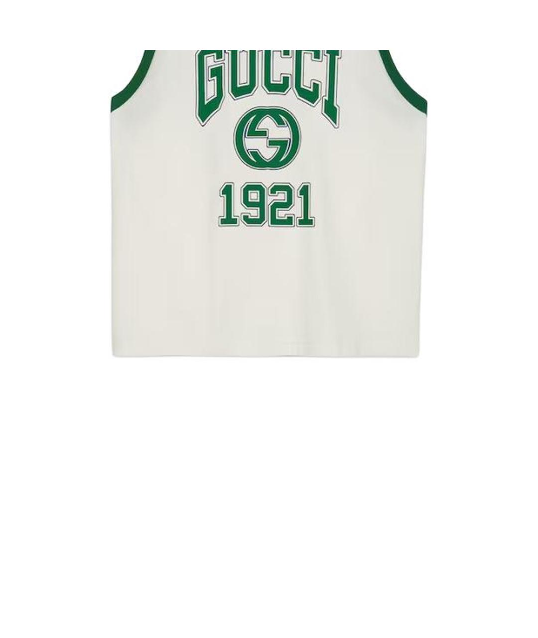 GUCCI Зеленая майка, фото 3