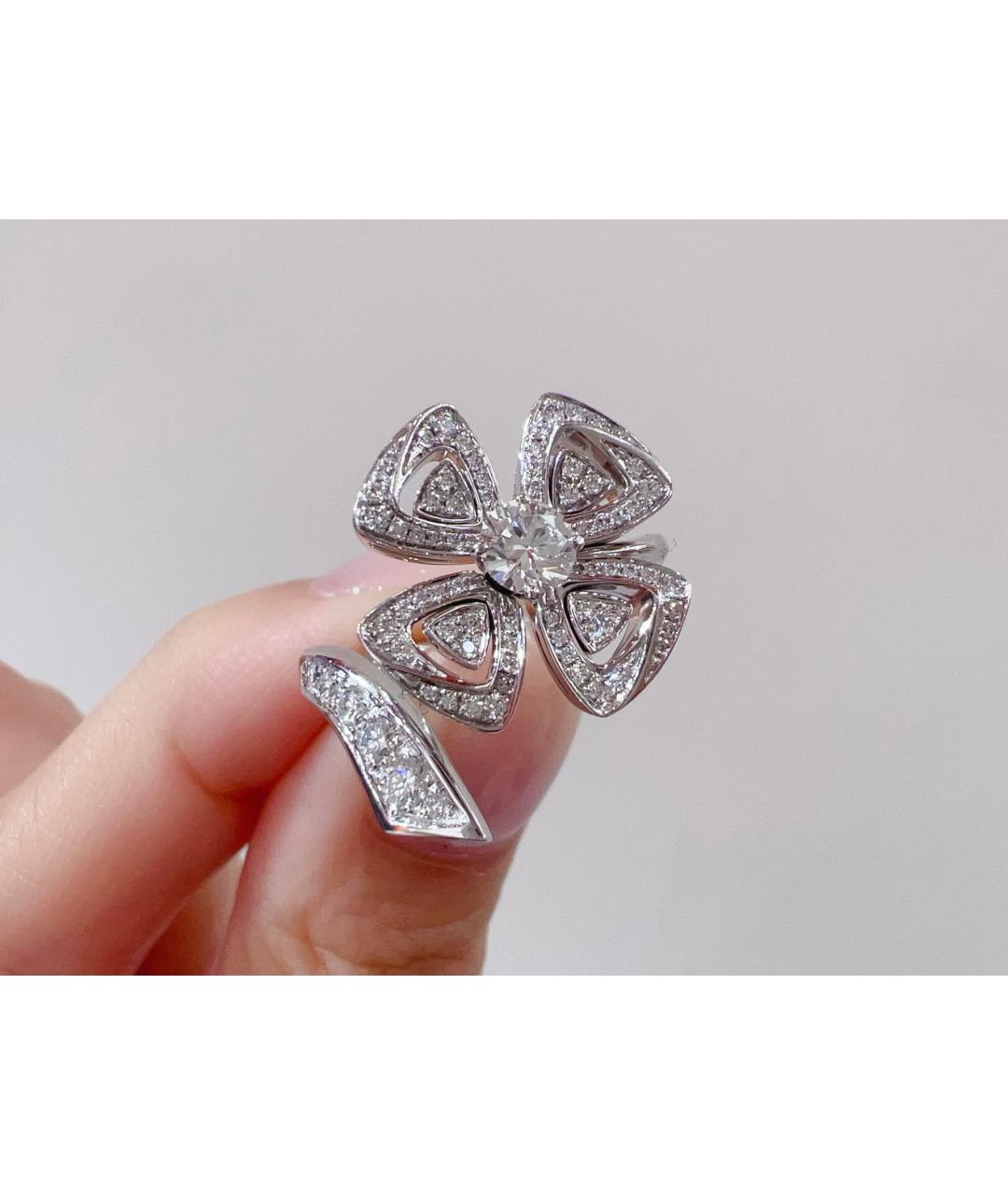 BVLGARI Серебряное кольцо из белого золота, фото 4