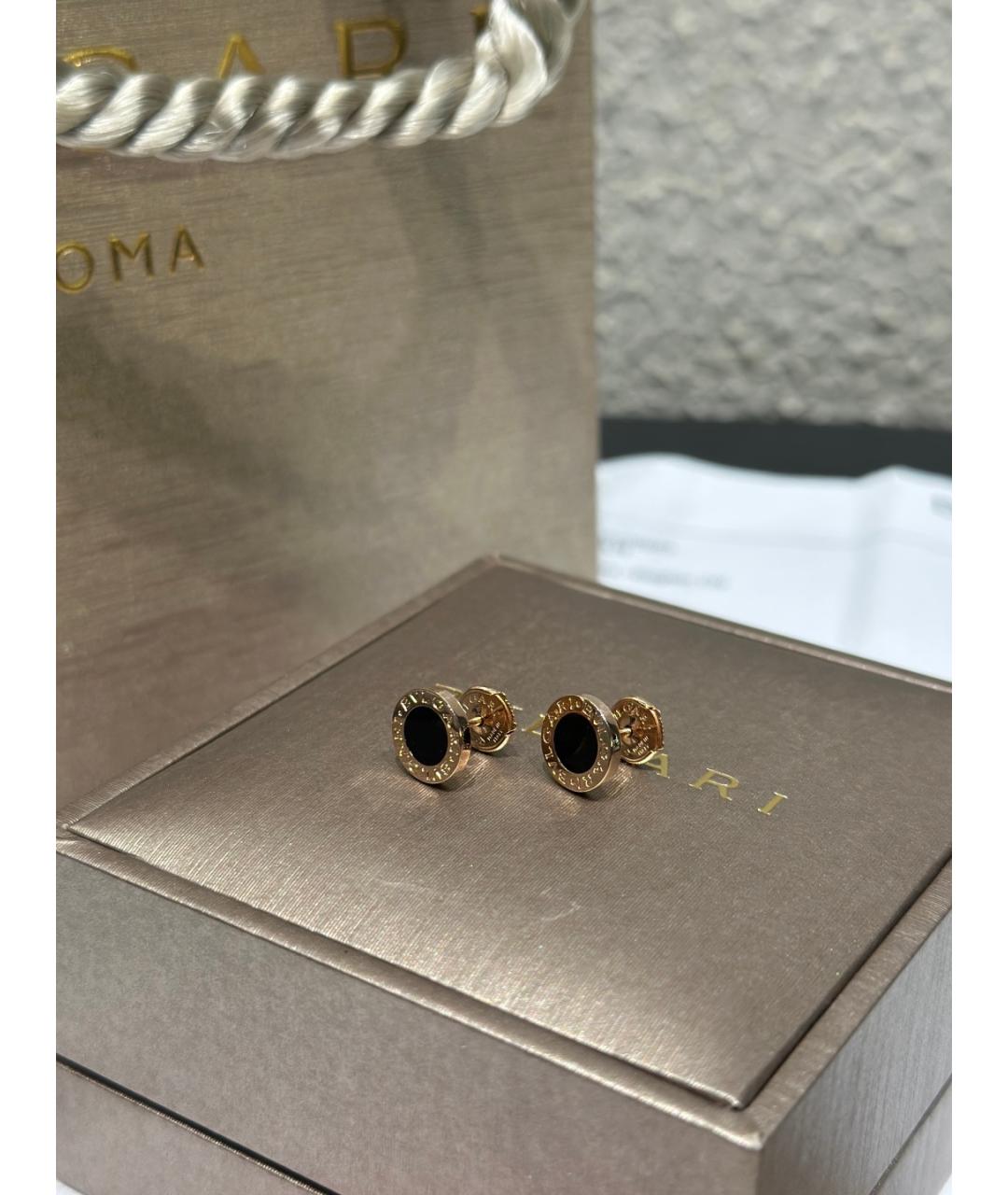 BVLGARI Золотые серьги из розового золота, фото 6