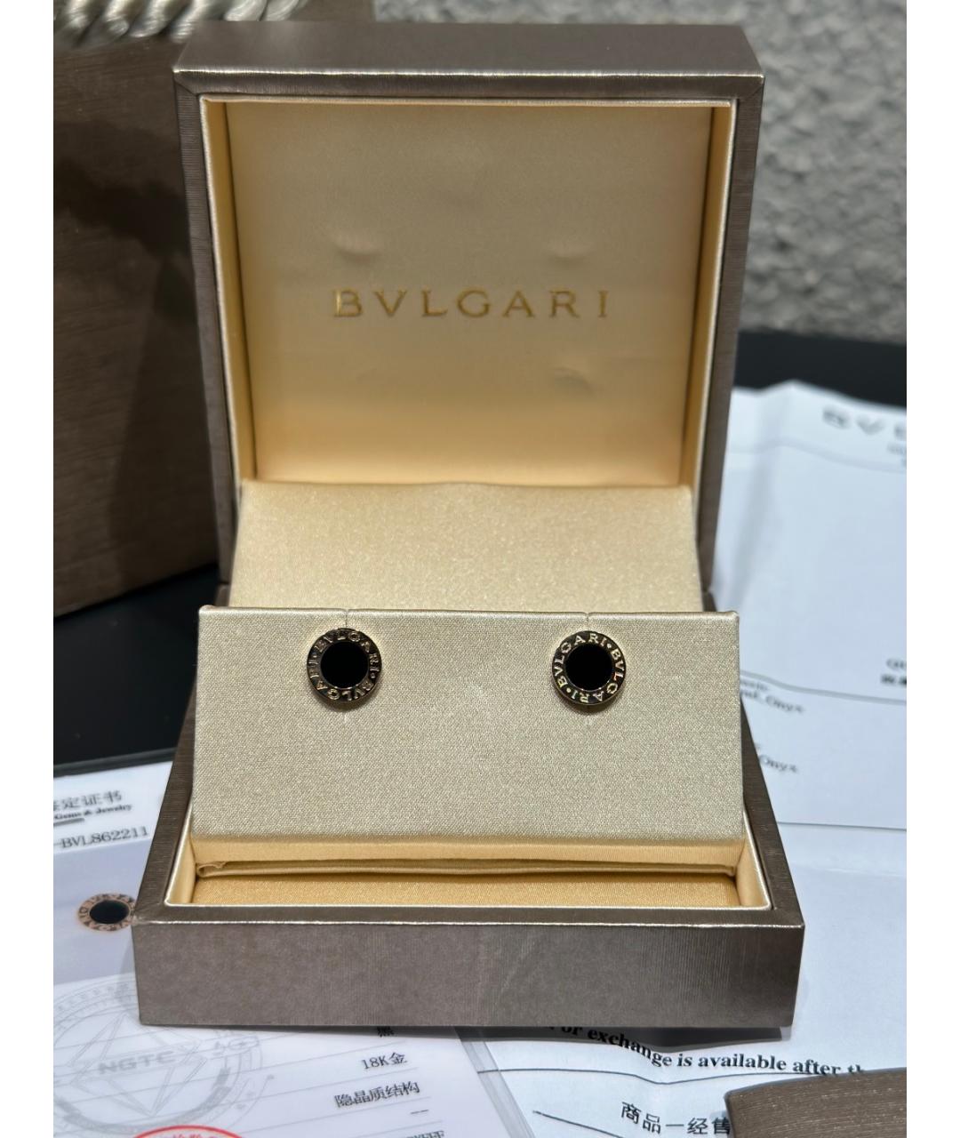 BVLGARI Золотые серьги из розового золота, фото 7