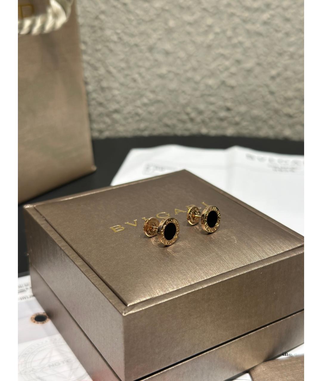BVLGARI Золотые серьги из розового золота, фото 5