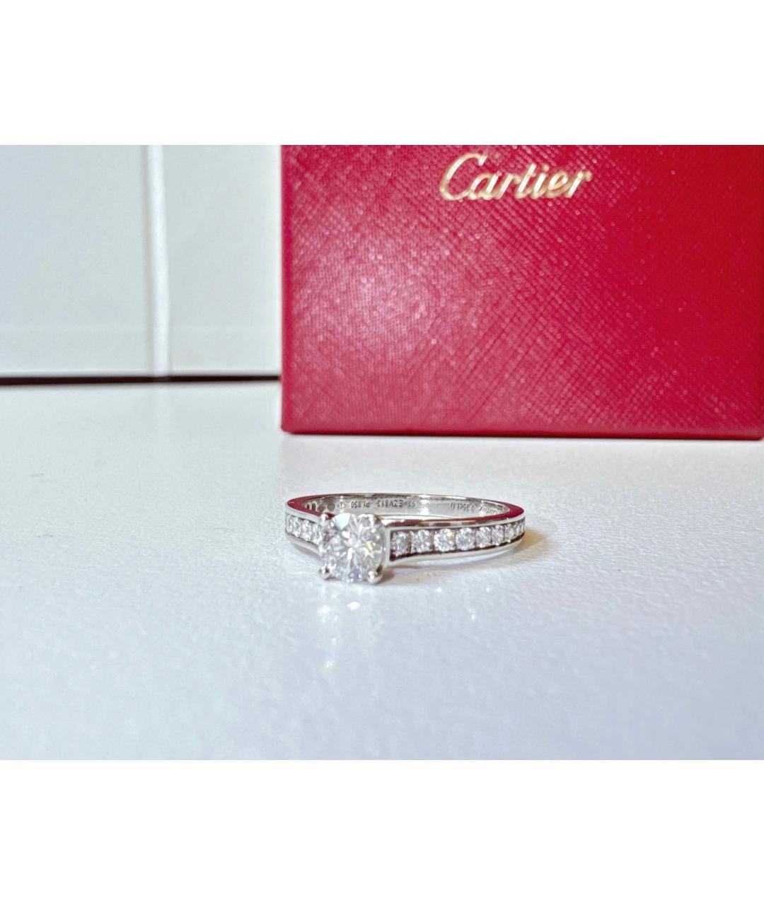 CARTIER Серебряное платиновое кольцо, фото 4