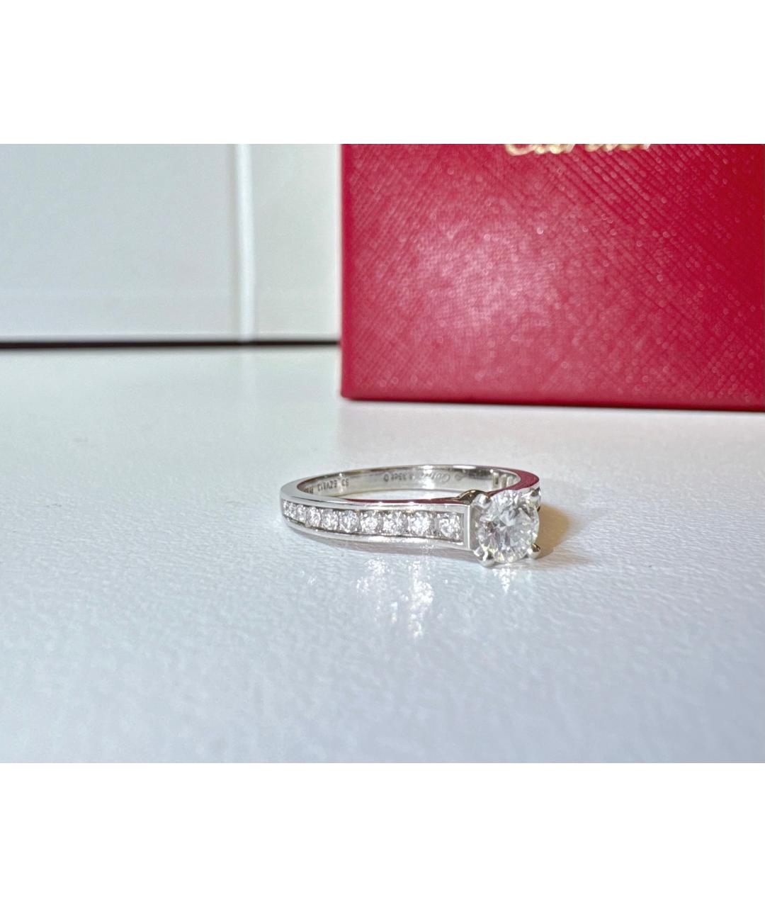 CARTIER Серебряное платиновое кольцо, фото 5