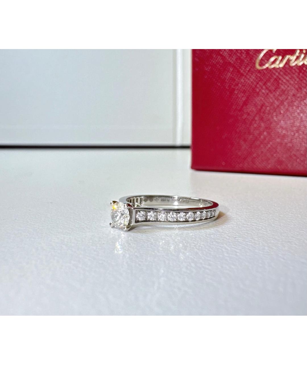 CARTIER Серебряное платиновое кольцо, фото 6