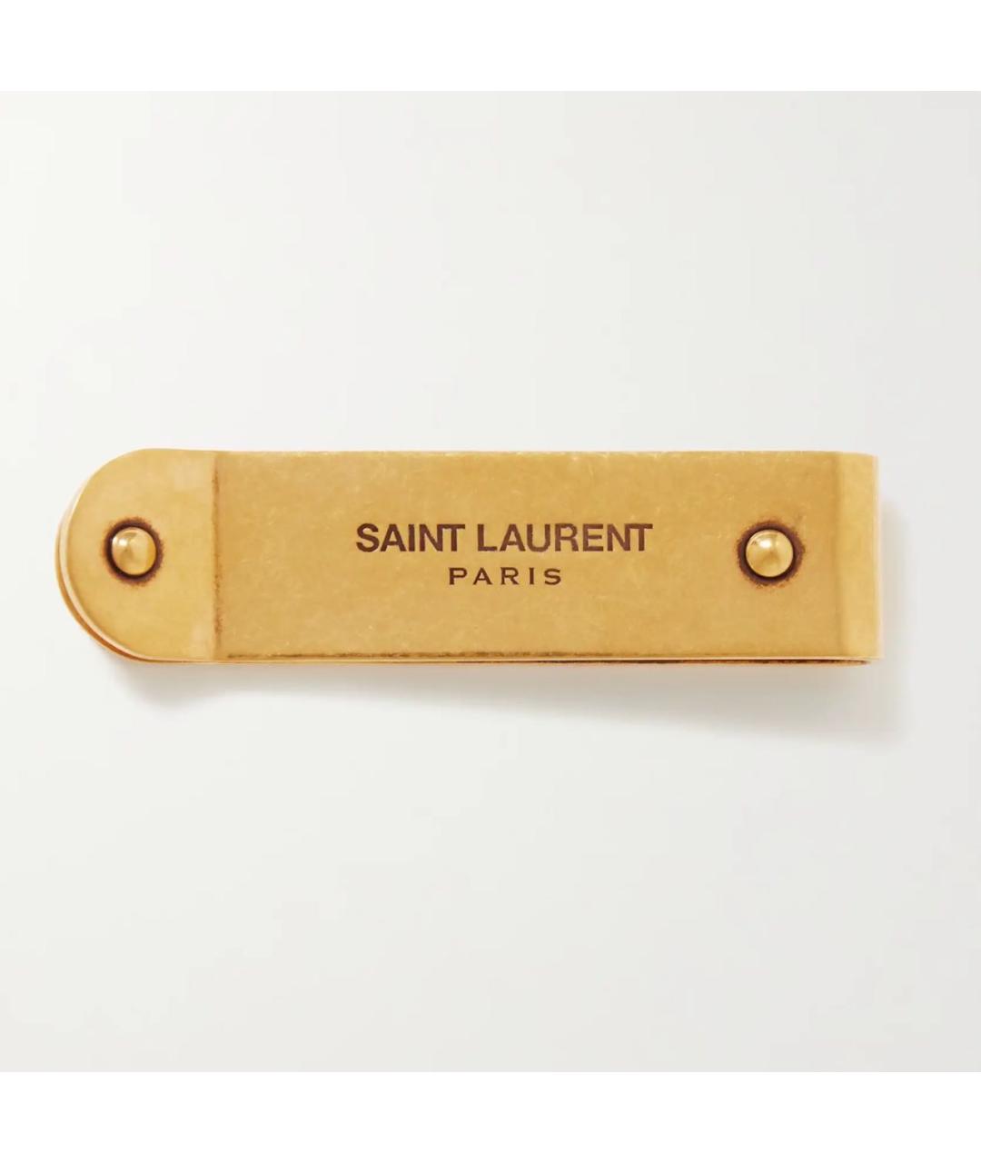 SAINT LAURENT Золотой кошелек, фото 8