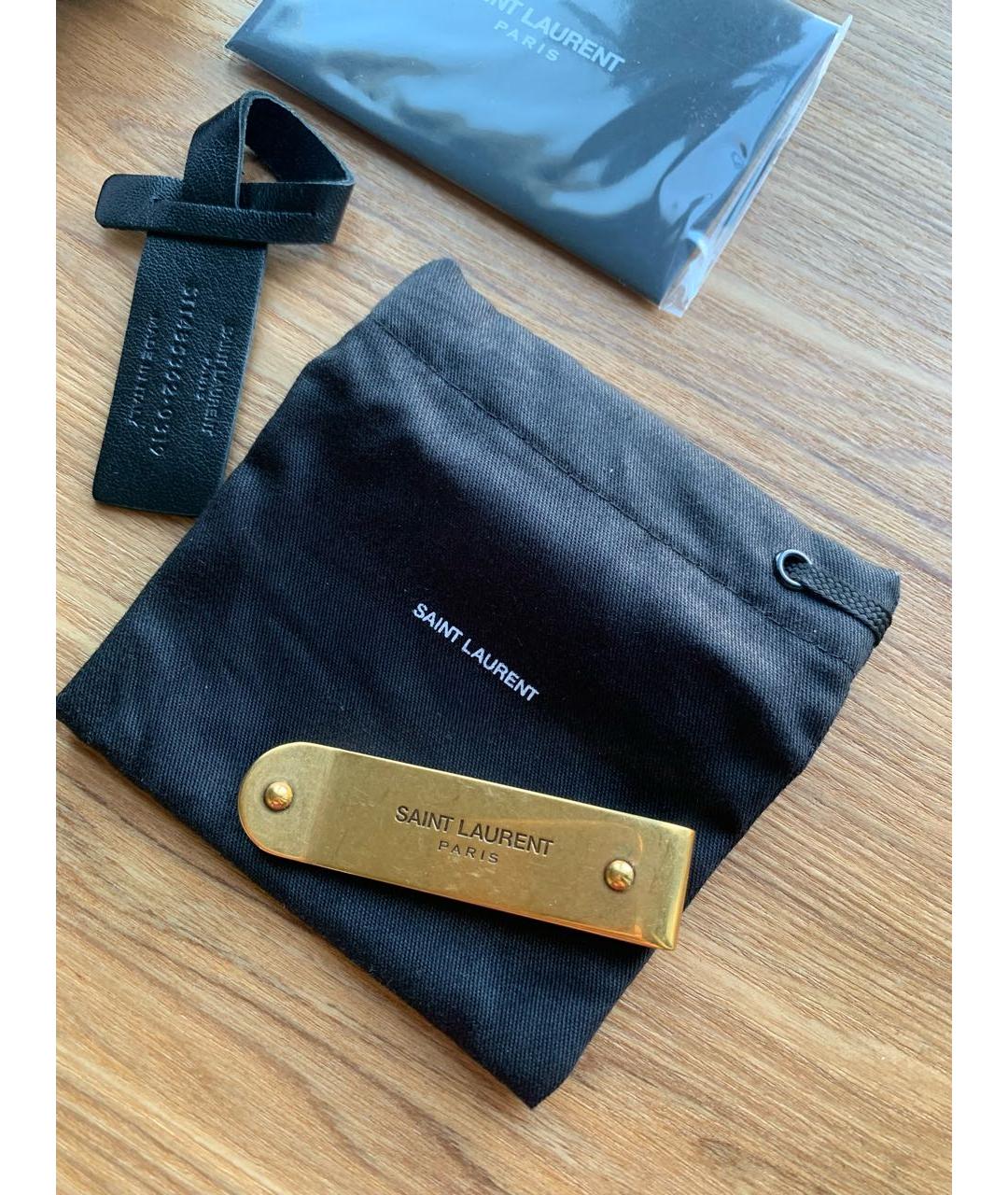 SAINT LAURENT Золотой кошелек, фото 7