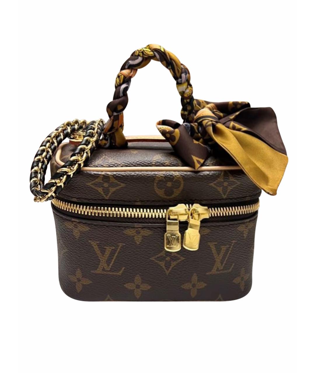LOUIS VUITTON Коричневая канва сумка с короткими ручками, фото 1