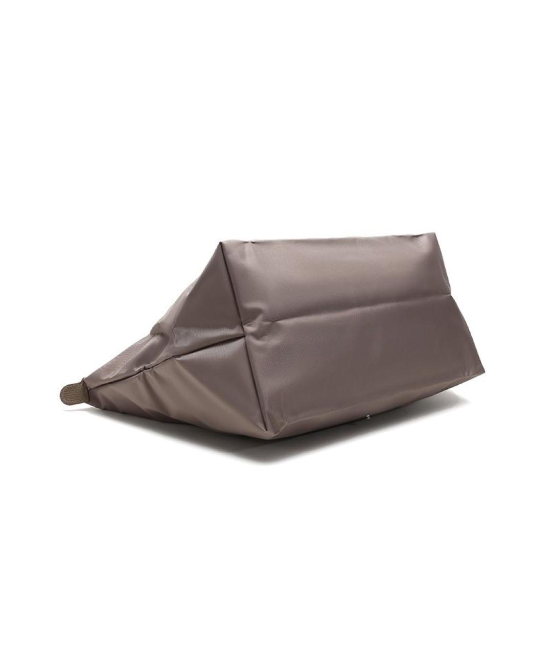 LONGCHAMP Бежевая тканевая сумка через плечо, фото 4