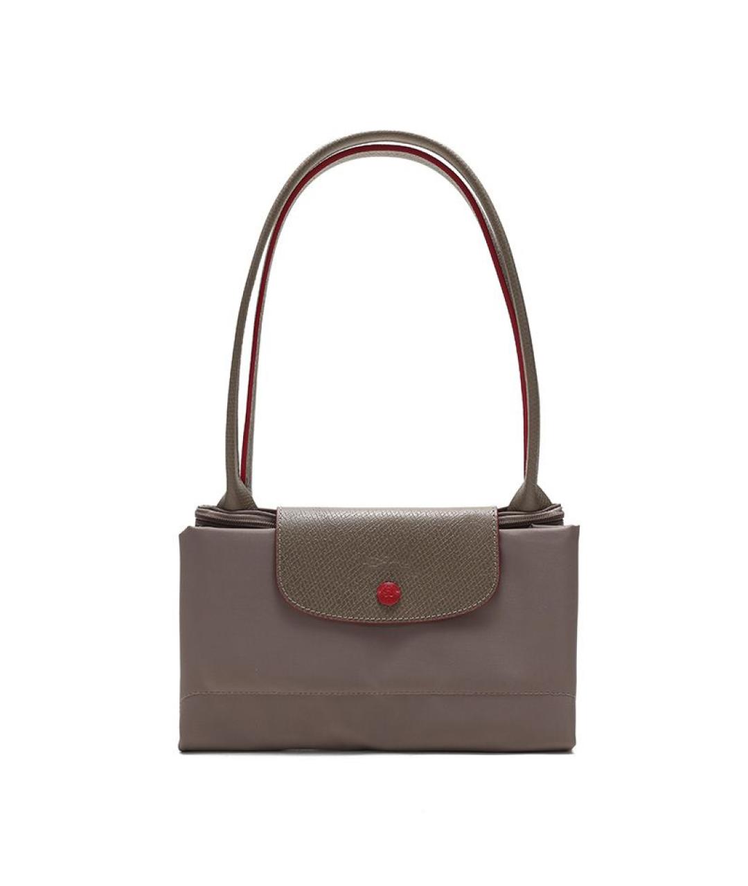 LONGCHAMP Бежевая тканевая сумка через плечо, фото 5