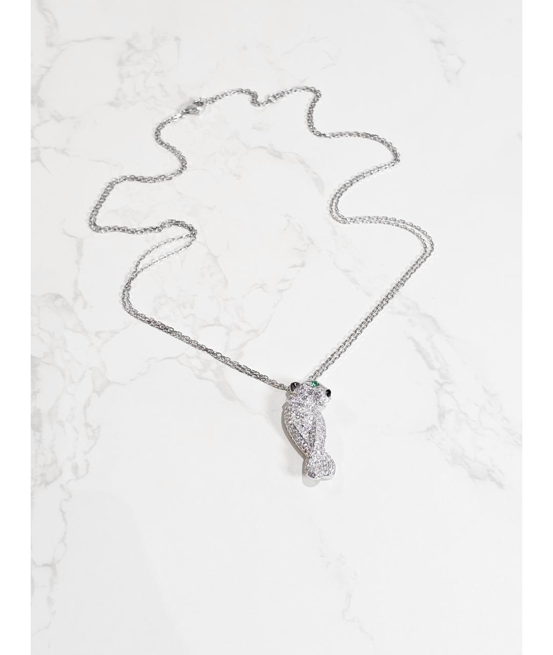 CARTIER Серебряное колье из белого золота, фото 3