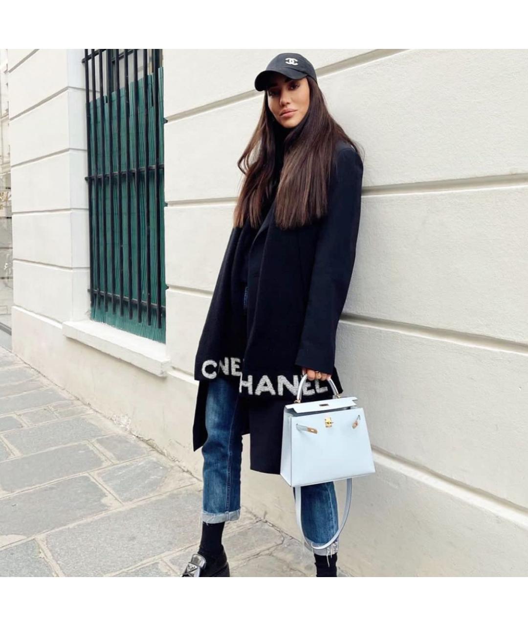 CHANEL Черная хлопковая кепка, фото 4