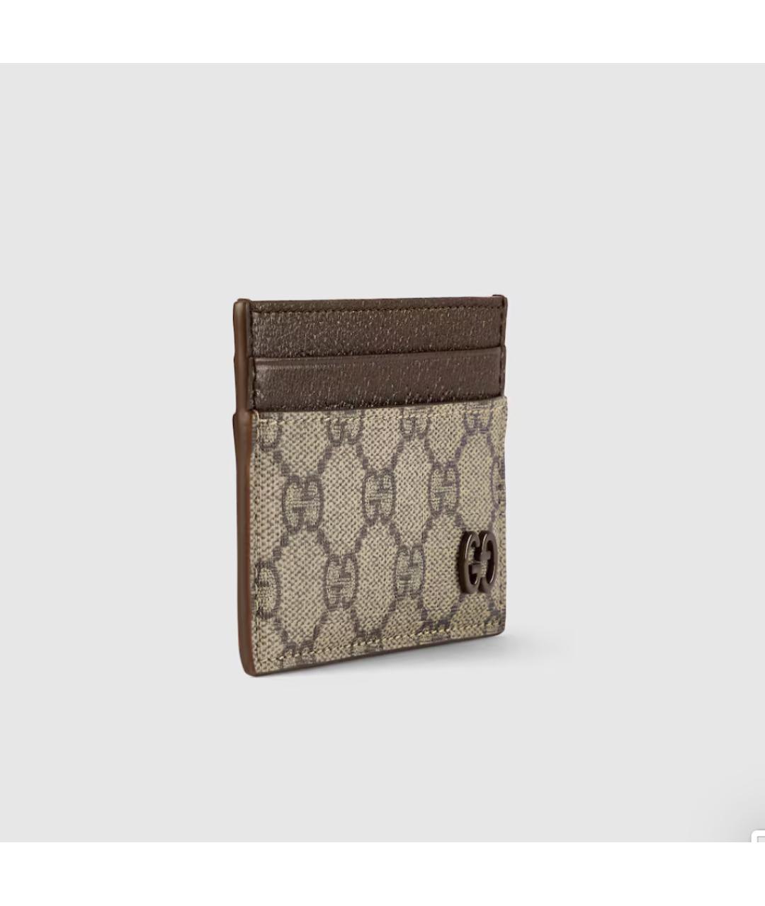GUCCI Коричневый кожаный кардхолдер, фото 2