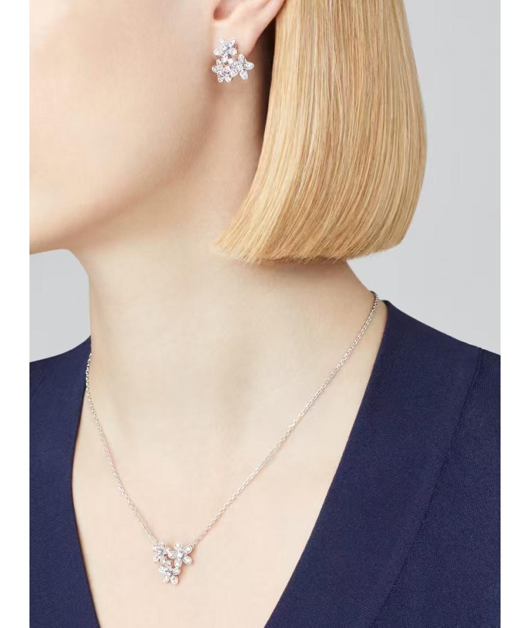 VAN CLEEF & ARPELS Серебряные серьги из белого золота, фото 4