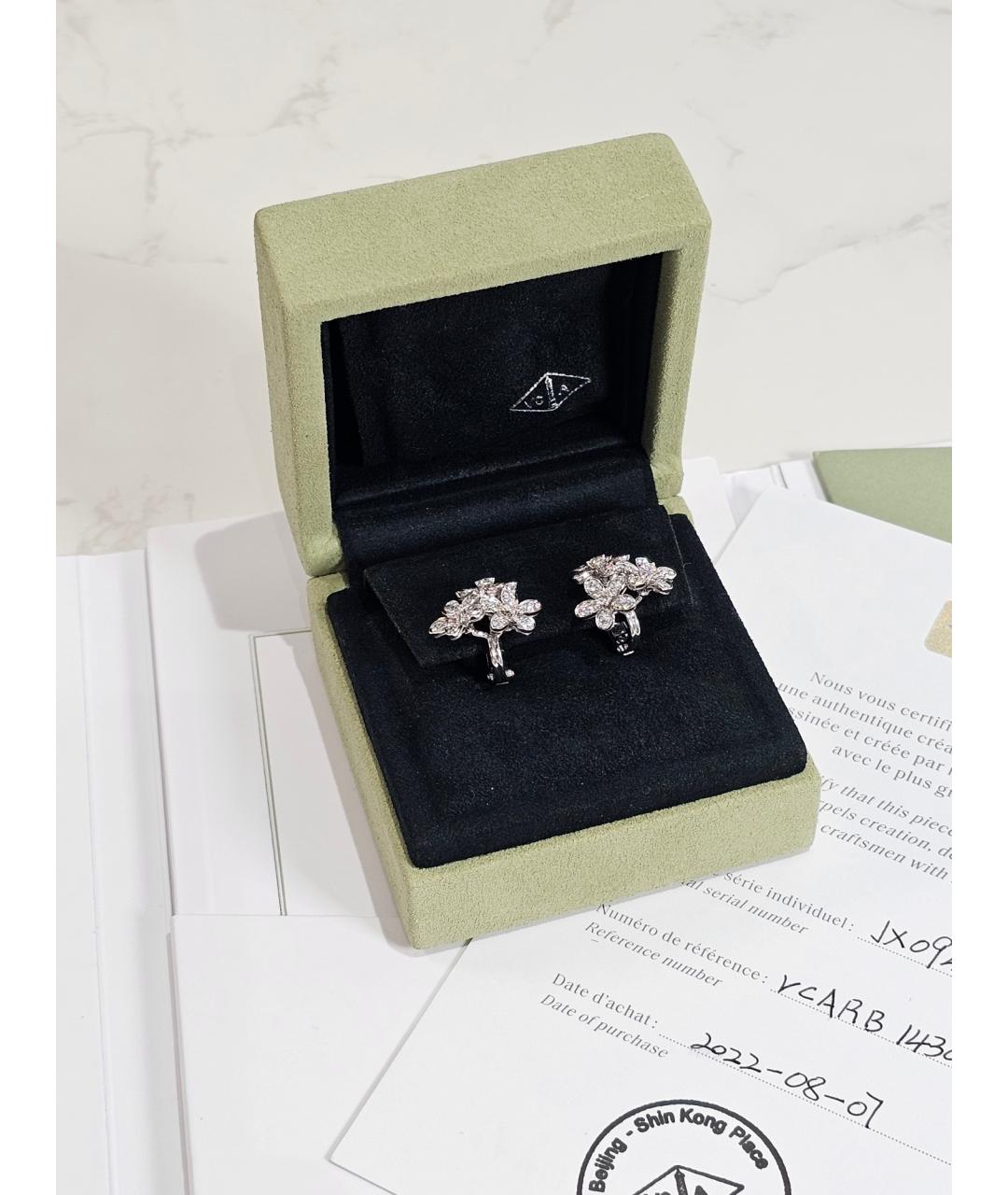 VAN CLEEF & ARPELS Серебряные серьги из белого золота, фото 5