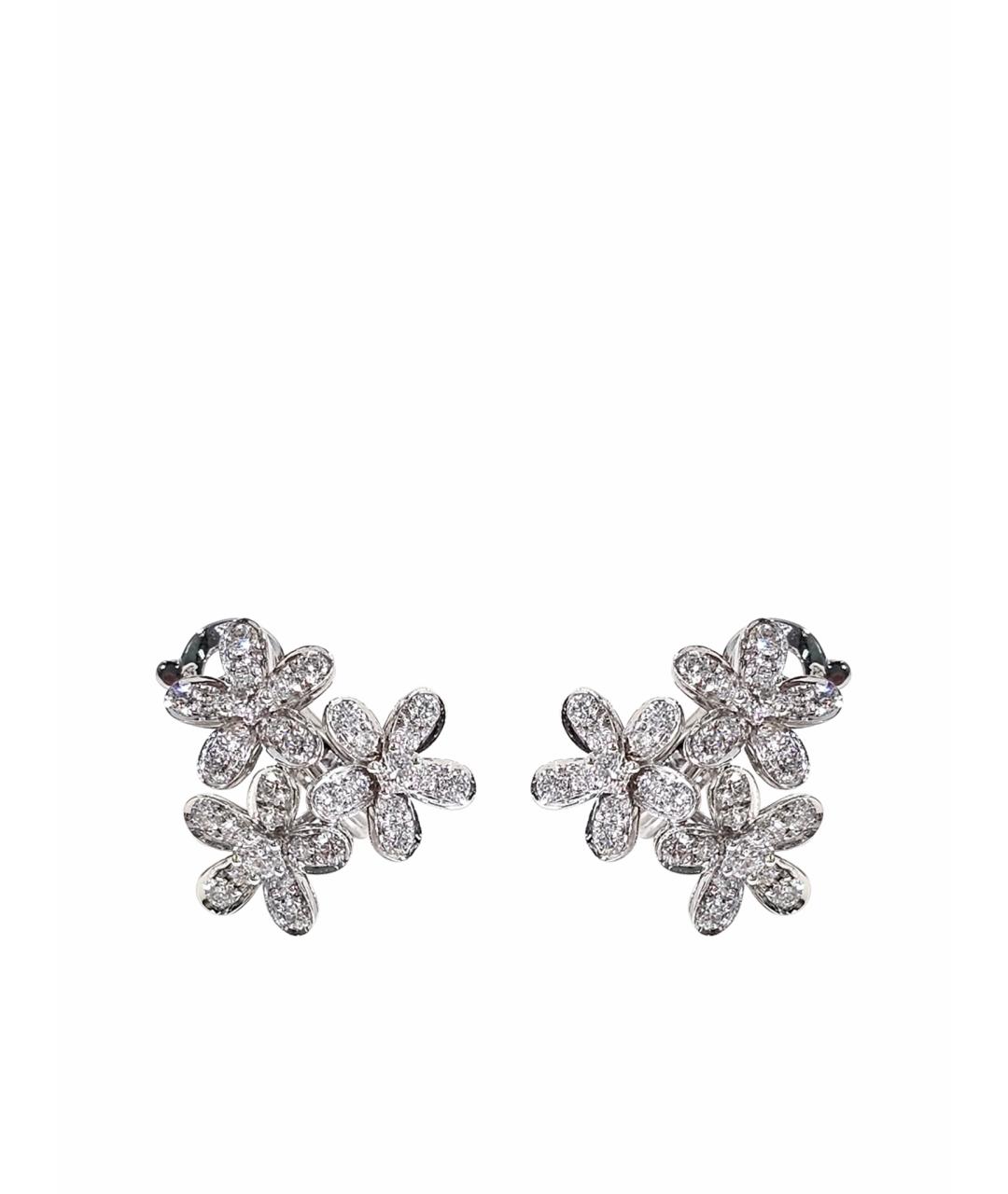 VAN CLEEF & ARPELS Серебряные серьги из белого золота, фото 1