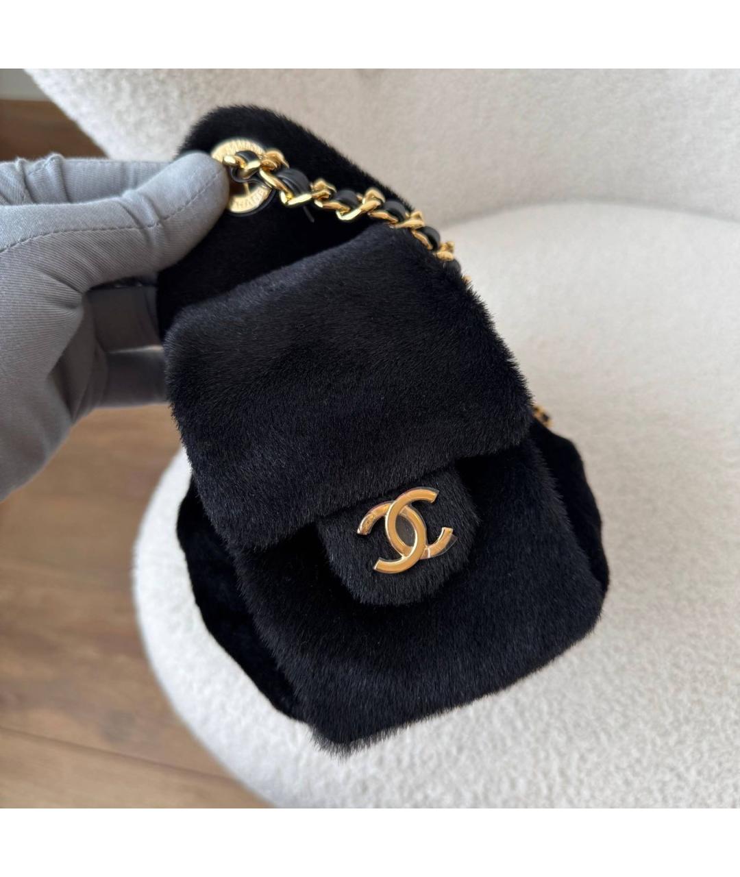 CHANEL Черная сумка через плечо, фото 8