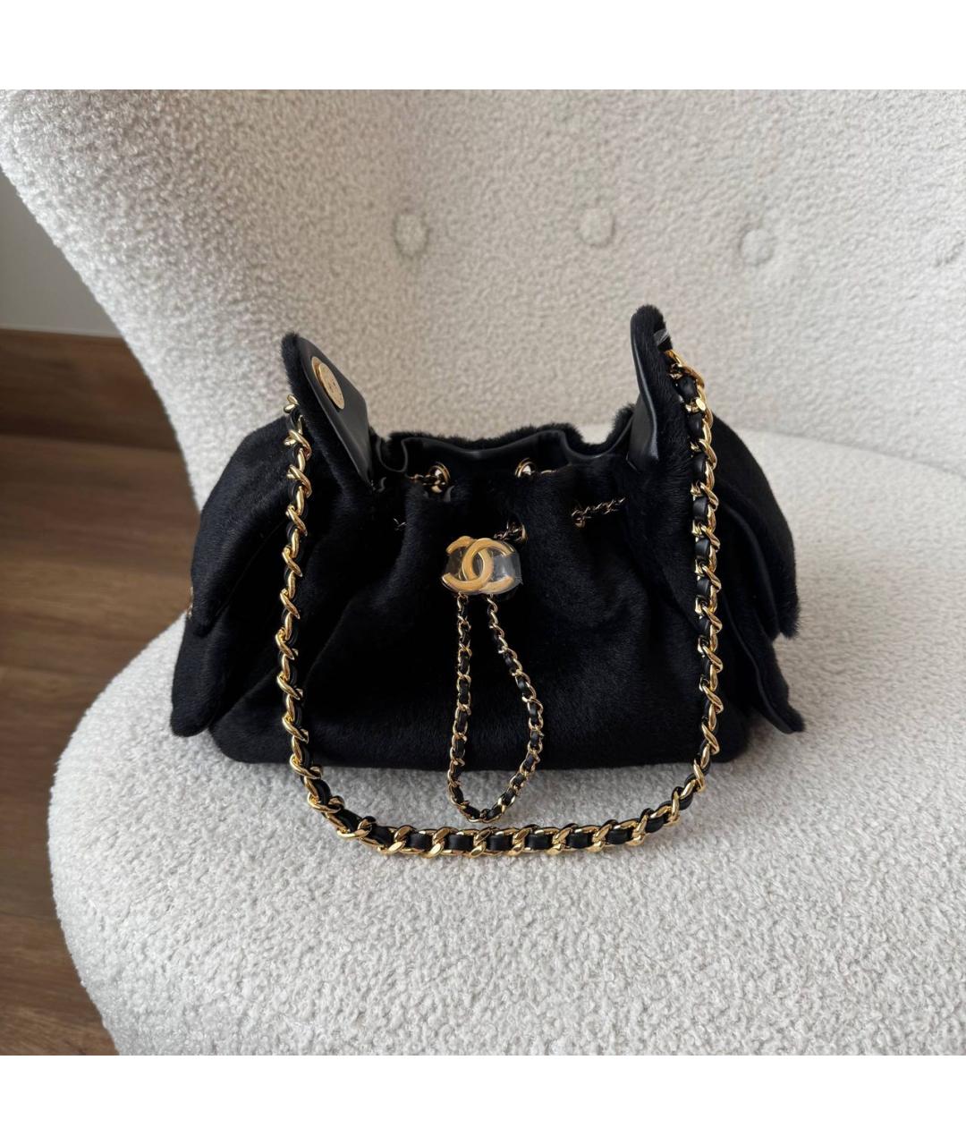 CHANEL Черная сумка через плечо, фото 2