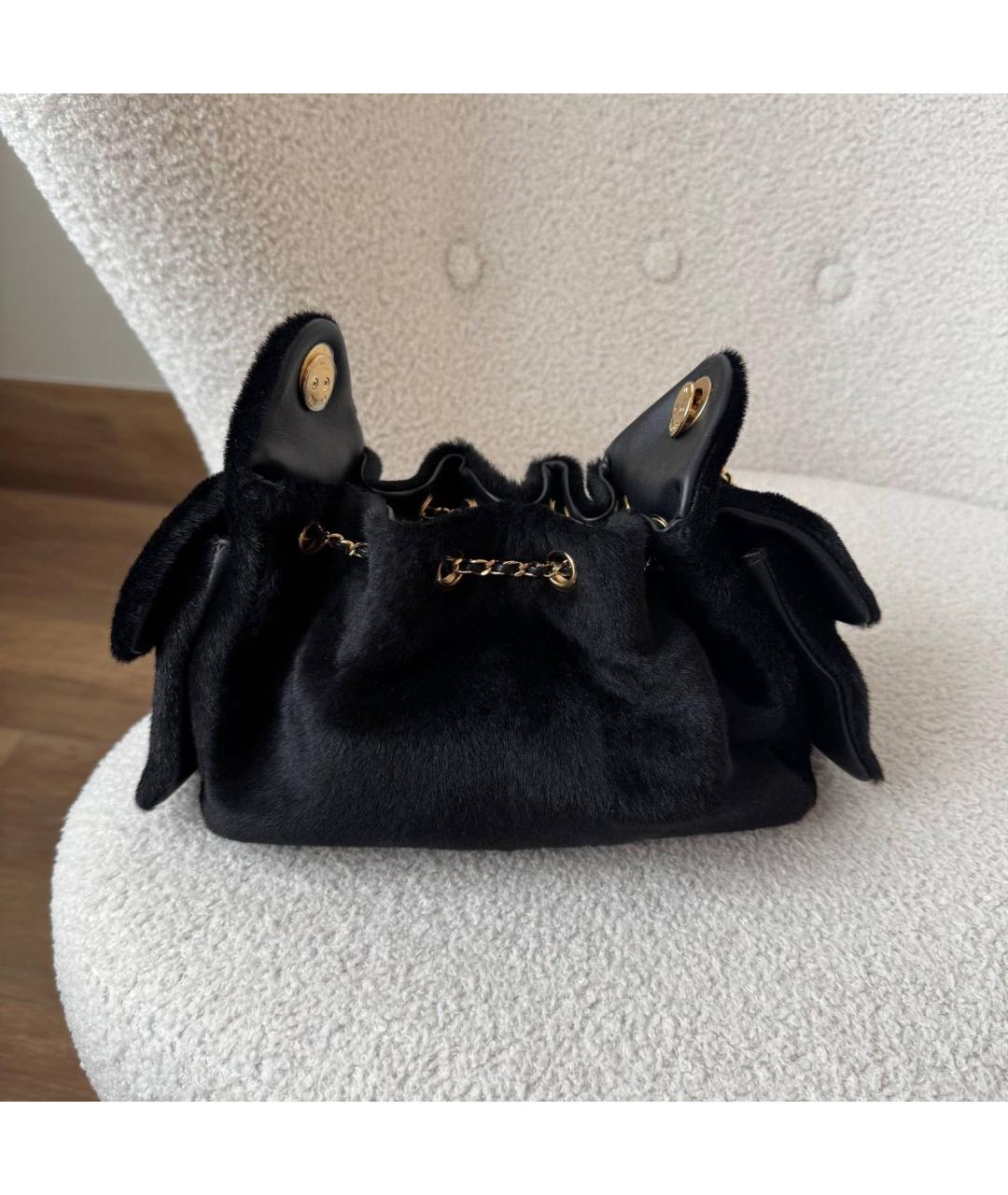 CHANEL Черная сумка через плечо, фото 3