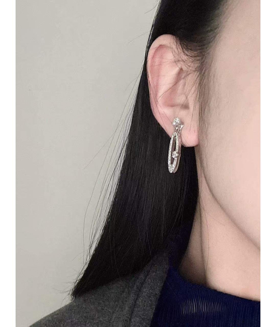 BVLGARI Серебряные серьги из белого золота, фото 3