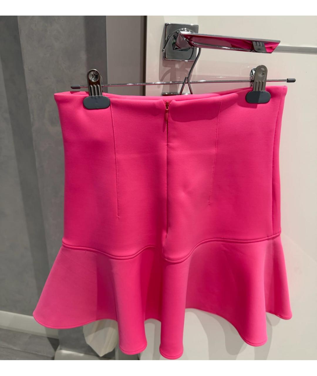 PHILIPP PLEIN Розовая юбка мини, фото 2