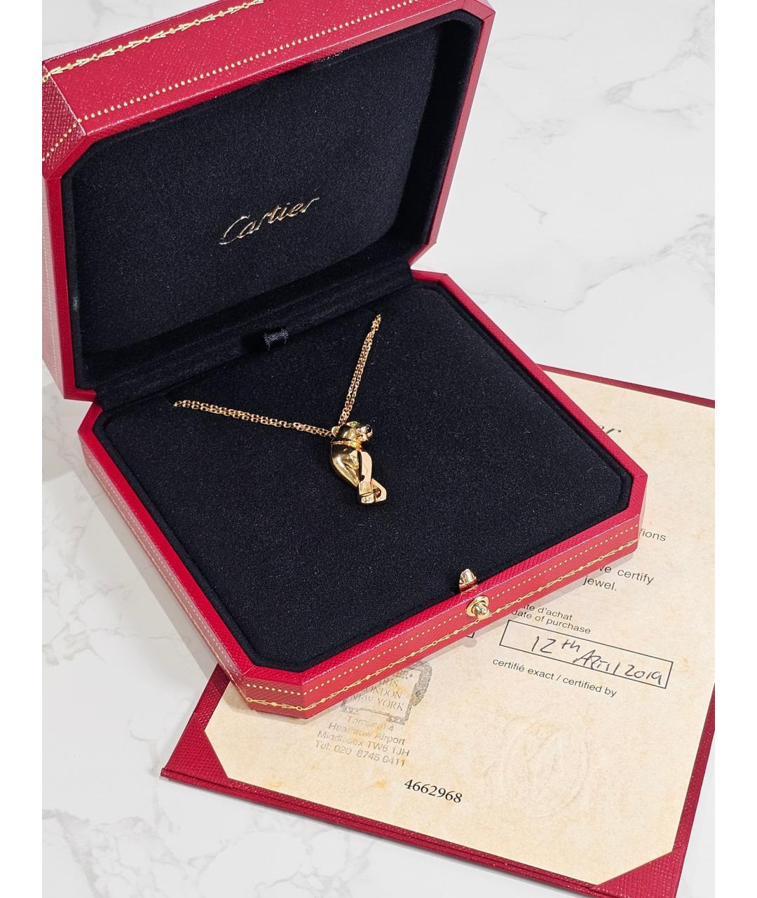 CARTIER Золотое колье из розового золота, фото 4