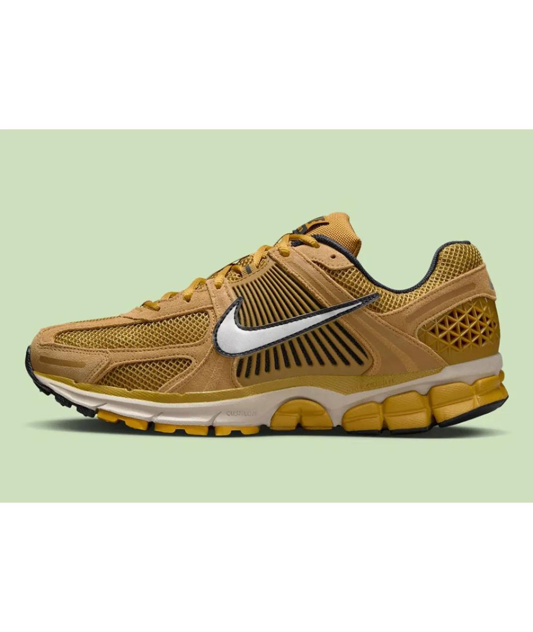 NIKE Горчичные текстильные низкие кроссовки / кеды, фото 8