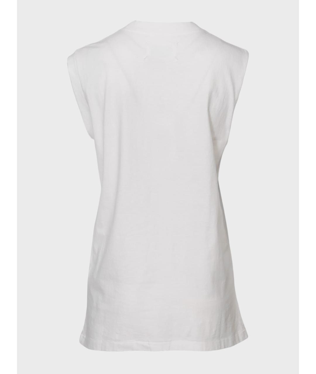 MAISON MARGIELA Белая хлопковая футболка, фото 2