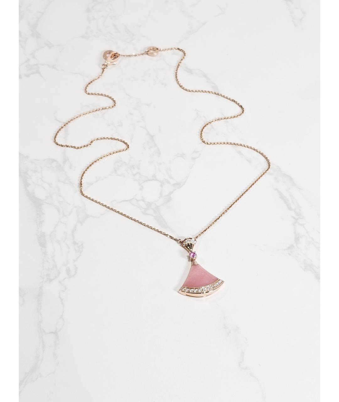 BVLGARI Золотая подвеска из розового золота, фото 3
