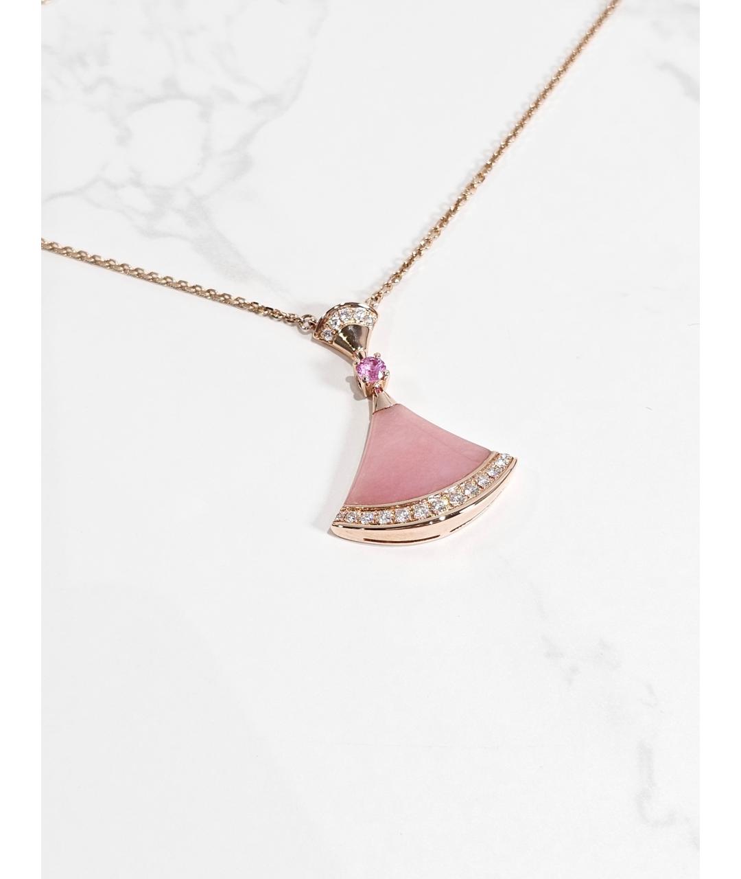 BVLGARI Золотая подвеска из розового золота, фото 2