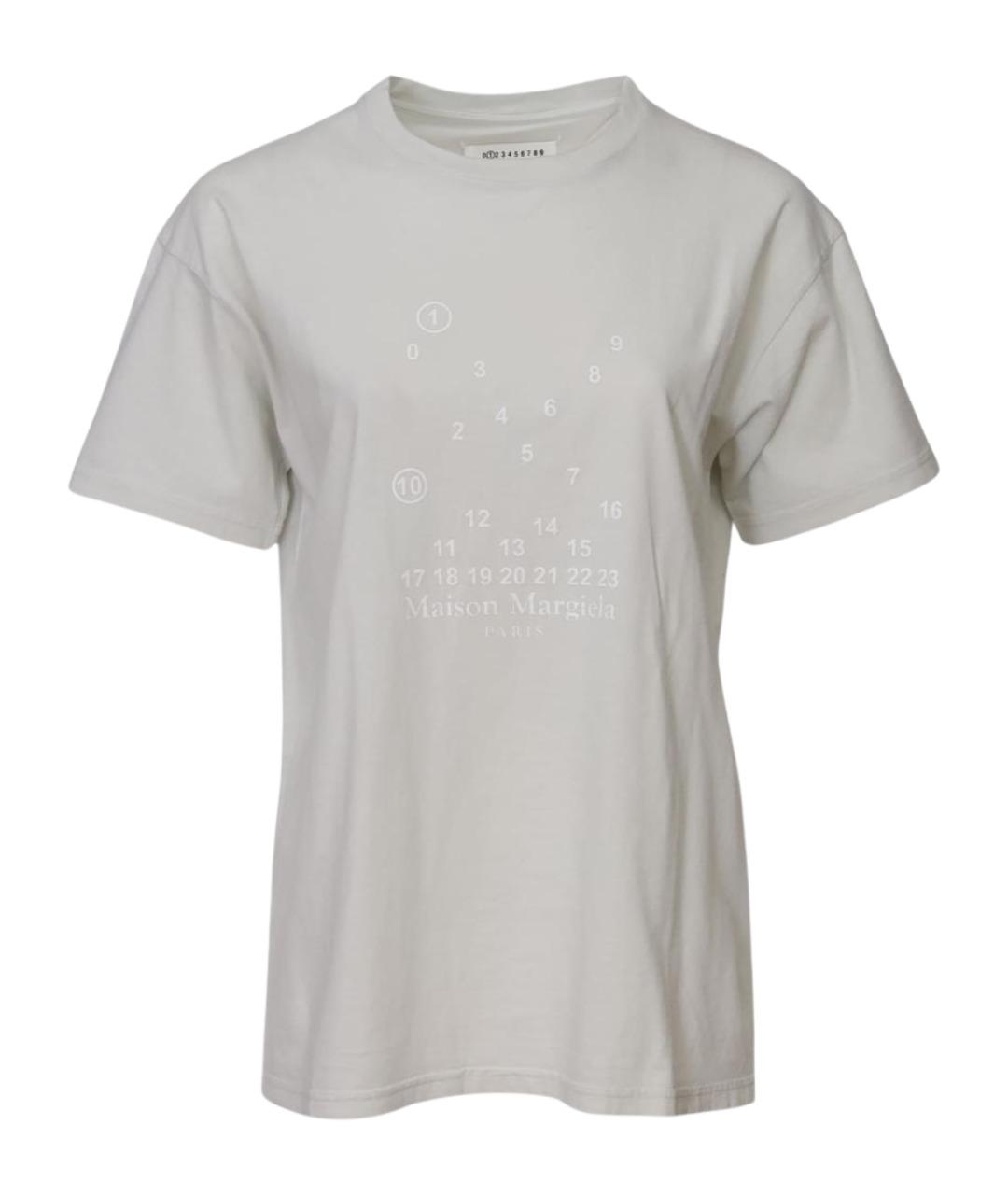 MAISON MARGIELA Серая хлопковая футболка, фото 1
