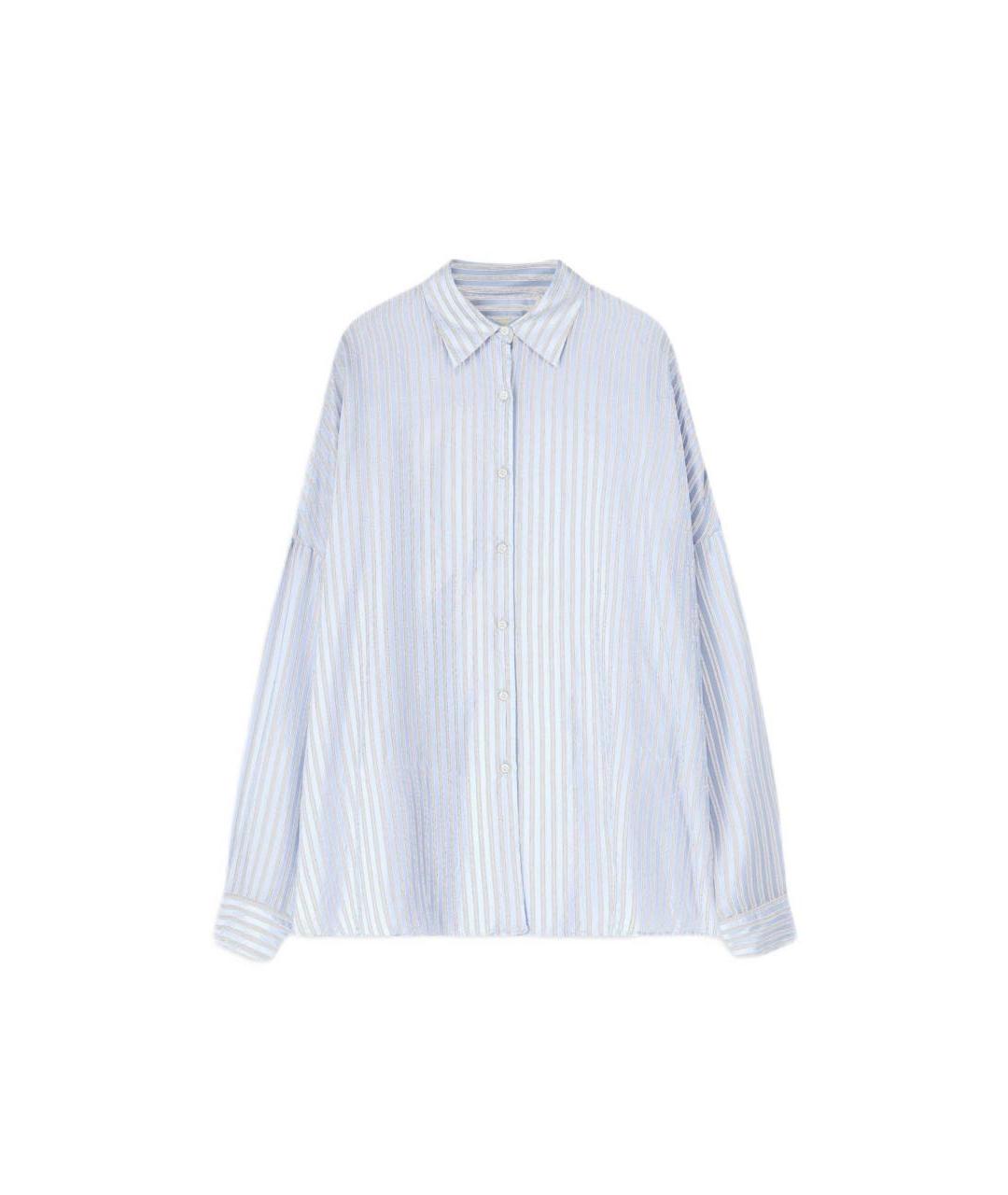 DRIES VAN NOTEN Голубая купро рубашка, фото 1