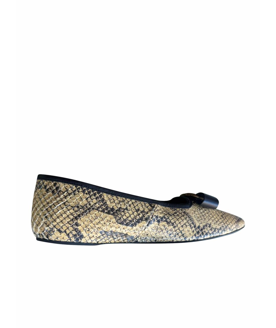 GUCCI Балетки из экзотической кожи, фото 1