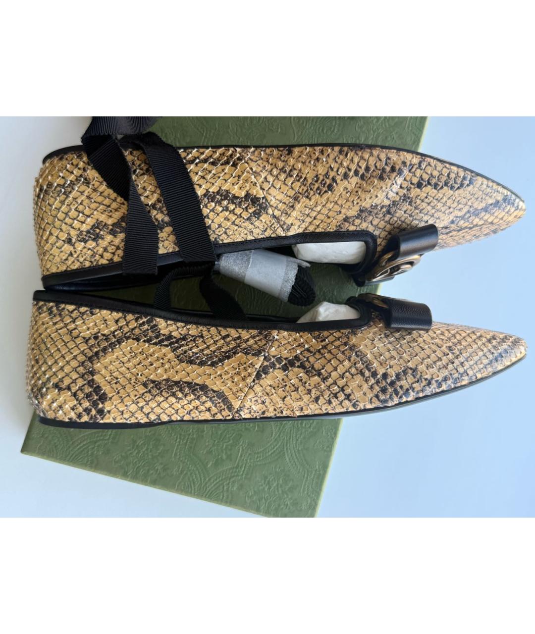 GUCCI Балетки из экзотической кожи, фото 5
