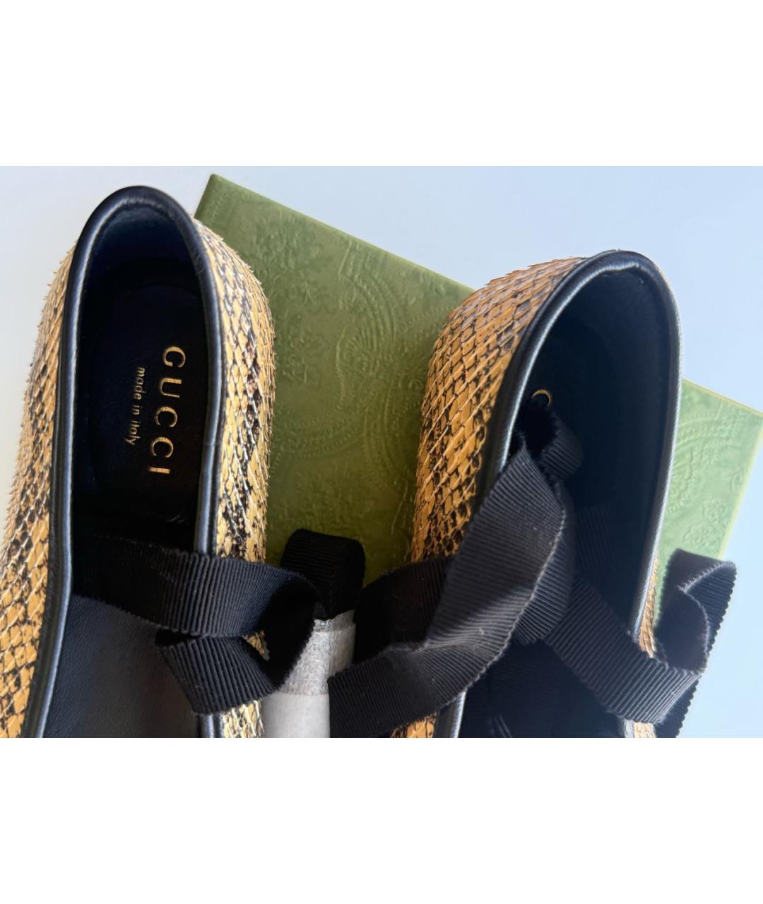 GUCCI Балетки из экзотической кожи, фото 4