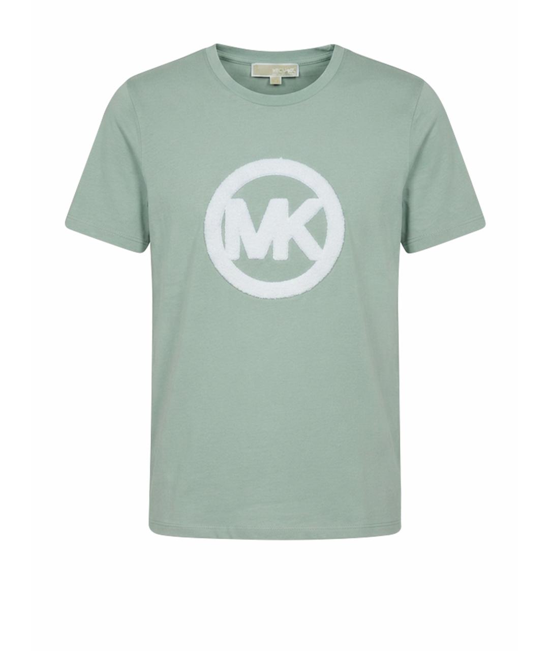 MICHAEL MICHAEL KORS Салатовая хлопковая футболка, фото 1